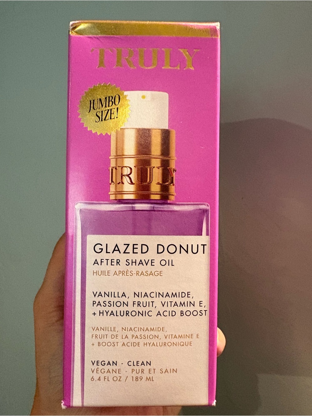 TRULY Glazed Donut After Shave Oil - Pink & Gold Box